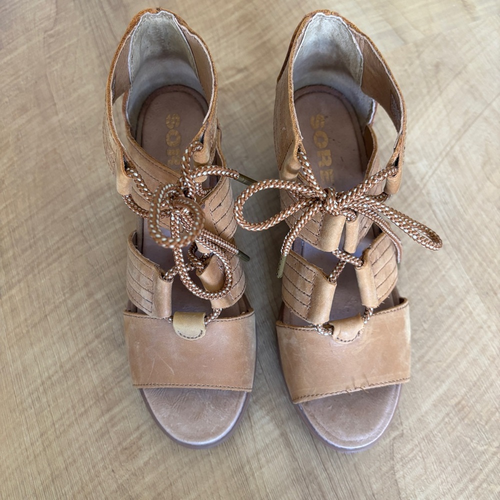 SOREL Joanie II Wedge Lace Sandals - Picture 5 of 5